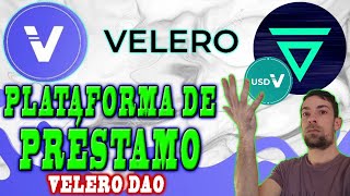 VELERO DAO  Plataforma de lending o préstamo de criptomonedas en VELAS BLOCKCHAIN USDV [upl. by Ttocserp133]