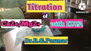 Complexometric titration of CalciumMagnesium with EDTA [upl. by Katie]