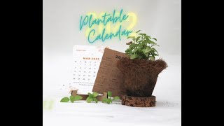 bioQ Plantable 2022 Calendar with a MDF Stand [upl. by Pudens203]