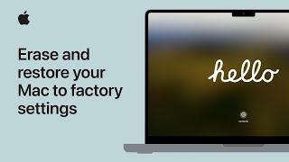 How to erase and reset your Mac to factory settings  Apple Support [upl. by Auqemahs321]