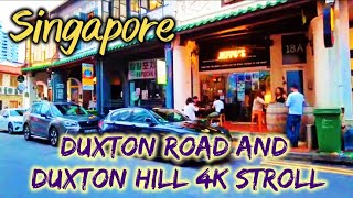 Wandering through Duxton Road and Duxton Hill 4K Ultra HD Street Tour in Singapore [upl. by Bink489]