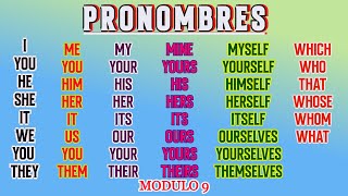 TODOS LOS PRONOMBRES EN INGLÉS PRONOMBRES RELATIVOS DE SUJETO DE OBJETO POSESIVOS REFLEXIVOS [upl. by Wailoo231]