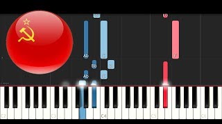 Soviet Union  National Anthem Piano Tutorial [upl. by Hastings]