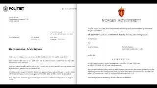 Sørvest politidistrikt amp Norges Høyesteret minne om innsynsbegjæringen sendte 2901 2024 [upl. by Marden]