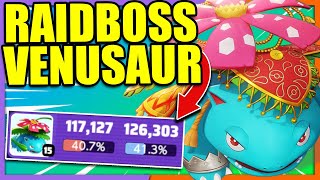 126000 Damage Taken Petal Dance Venusaur is a literal RAIDBOSS  Pokemon Unite [upl. by Lehcir]