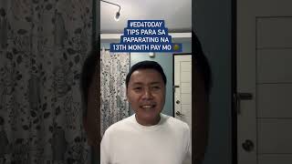 Tips para sa paparating na 13th month pay mo ed4today dailyvlog dailymotivation tips ofw [upl. by Anav]