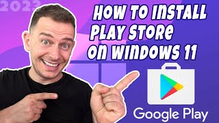 How to install Google Play Store on Windows 11  Supper Easy Method 2023 [upl. by Wampler]