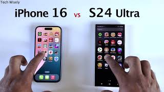 iPhone 16 vs S24 Ultra  Speed Test [upl. by Retniw]