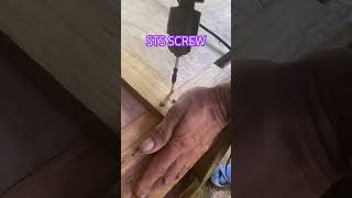 Can STS Screw Penetrate Hardwood diy woodworking subscribe [upl. by Baily]