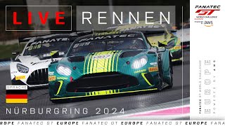 LIVE  Rennen  Nürburgring  Fanatec GT Europe 2024 Deutsche [upl. by Charleton425]