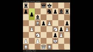 1849 NouvelleOrléans Morphy Mac Connel C39 King’s Gambit accepté Kieseritzky Gambit Long Whip [upl. by Sudnor]