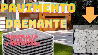 Pavimento Drenante  tecniche e materiali utilizzati per realizzare pavimenti drenanti [upl. by Ahterod668]