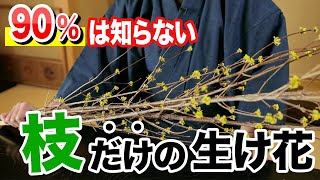 【有料級】枝だけでプロっぽい生け花にする方法！ [upl. by Clara234]