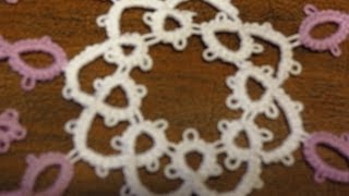 Needle Tatting Doily Part 1 [upl. by Ailsa279]