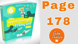 Grammaire p 178 évaluation et consolidation corrigé des exercices du manuel mes apprentissages 6ème [upl. by Iah11]