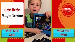 Lite Brite Magic Screen REVIEW HASBRO [upl. by Maxwell]