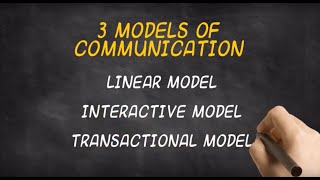 The 3 Models of Communication [upl. by Asilana]