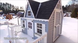 💛💛6x8 PLAYHOUSE  SHE SHED  MAN CAVE  STORAGE IDEAS  VIRTUAL SHED TOUR 25 [upl. by Namrej]