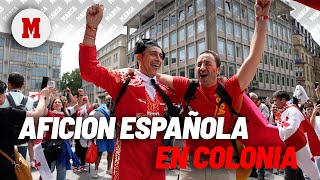 La porra de la afición española en Colonia quot¡Vamos a pasar a cuartosquotI MARCA [upl. by Feola]