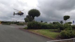 Stafforshire police open day NPAS 55 Landing At HQ [upl. by Freyah]