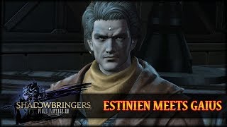 FFXIV • MSQ » Shadowbringers  Estinien meets Gaius [upl. by Keen]