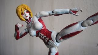 Shingeki No Kyojin Attack on Titan 6quot female Titan custom figure [upl. by Hannaoj775]