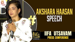 அழகாக பேசி சிரித்த அக்ஷரா ஹாசன்  Actress Akshara Haasan Speech  IIFA Utsavam 2024  Thamizh Padam [upl. by Ttergram201]