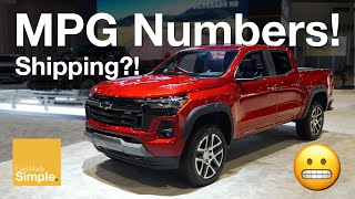 2023 Chevy ColoradoGMC Canyon MPG  Less Than Full Size Trucks [upl. by Secnarfyram588]