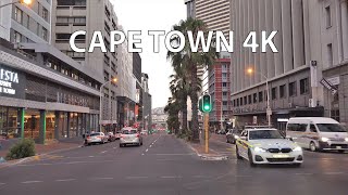 Driving Downtown  Cape Town 4K  South Africa Sunset [upl. by Ynaffet]