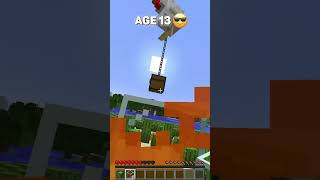 Testing my Friend by Falling for his Traps at different Ages shorts minecraft memes [upl. by Lemor]