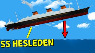 SS Hesleden FELL from a Great Height into the Water  Floating Sandbox [upl. by Pomona]