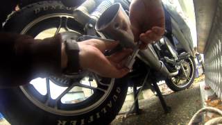 Rear Wheel Removal 1983 V45 Magna [upl. by Ahsimak]