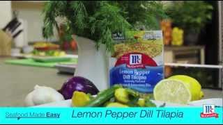 How To Make Tilapia  Lemon Pepper Dill Tilapia Recipe [upl. by Terrej228]