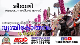 🔴 LIVE SHEEVELI  DAY 5 131223  VRISCHIKOLSAVAM 2023  SRI POORNATHRAYEESA TEMPLE TRIPUNITHURA [upl. by Attenat37]