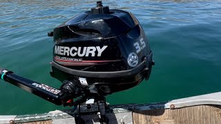 Mercury 35hp Speed Test [upl. by Yentroc146]