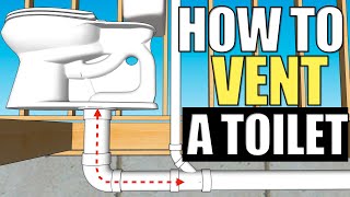 How To Vent amp Plumb a Toilet in 2024 [upl. by Morly]