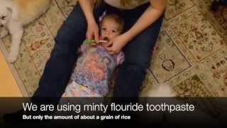 How to brush your childs teeth in 60 seconds  Childrens Dentist [upl. by Ettennad774]