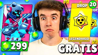 COMPRO a DRACO CABALLERO Y ABRO 20 DROPS con LEGENDARIO GRATIS en BRAWL STARS [upl. by Boys]