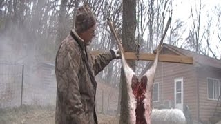 FIELD DRESSING SKINNING BUTCHERING to FREEZER  Large Game Processing  Deer [upl. by Shamus]