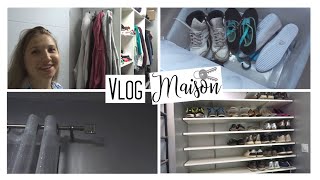 VLOG MAISON 36  Je crée mon RANGEMENT à CHAUSSURES surmesure cest un CASSETÊTE [upl. by Cindy]