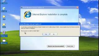 Upgrade Internet Explorer 6 to IE 8 on a Windows XP SP3 [upl. by Namaj]