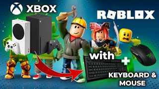 How to play ROBLOX with Keyboard and Mouse on XBOX [upl. by Lurleen]