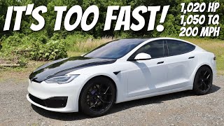 What Its Like Driving The Tesla Model S Plaid Fastest Car Out There [upl. by Eceirtal]