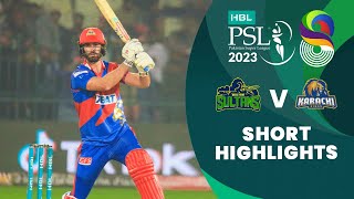 Short Highlights  Multan Sultans vs Karachi Kings  Match 11  HBL PSL 8  MI2T [upl. by Riordan588]