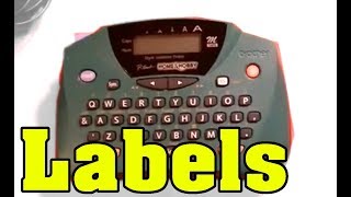 Brother Labeler PT65 Label Maker Home amp Hobby Review [upl. by Eanaj]