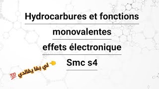 Hydrocarbures et fonctions monovalentes • effets électronique [upl. by Cristabel]