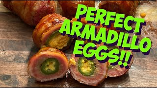 How to Bacon Wrapped Smoked Armadillo Eggs on Pitboss Lockhart Platinum [upl. by Znieh]