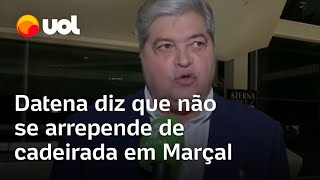 Datena fala após agressão a Pablo Marçal com cadeirada em debate não me arrependo [upl. by Sarkaria603]