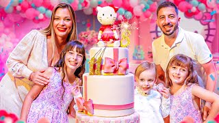 Festa de Aniversário Laurinha e Helena 🥳🎂 11 e 8 anos [upl. by Eilesor114]