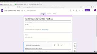 Form Calendar Invites Addon instructional video [upl. by Elpmid]